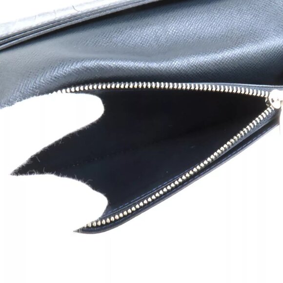 authenticity guaranteed LOUIS VUITTON Taiga Portefeuille Brazza Long Wallet - Picture 6 of 8